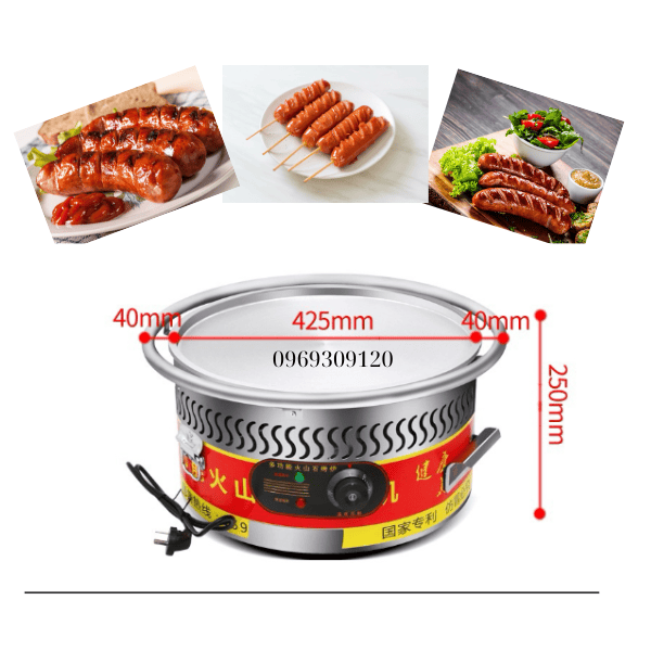 Máy Nướng Đá Lạp Xưởng Dùng Gas CA42 - Ảnh 4