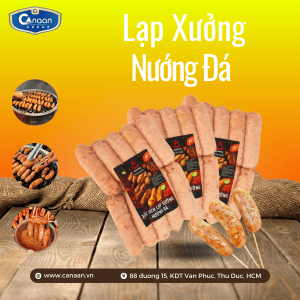 Lạp xưởng nướng đá